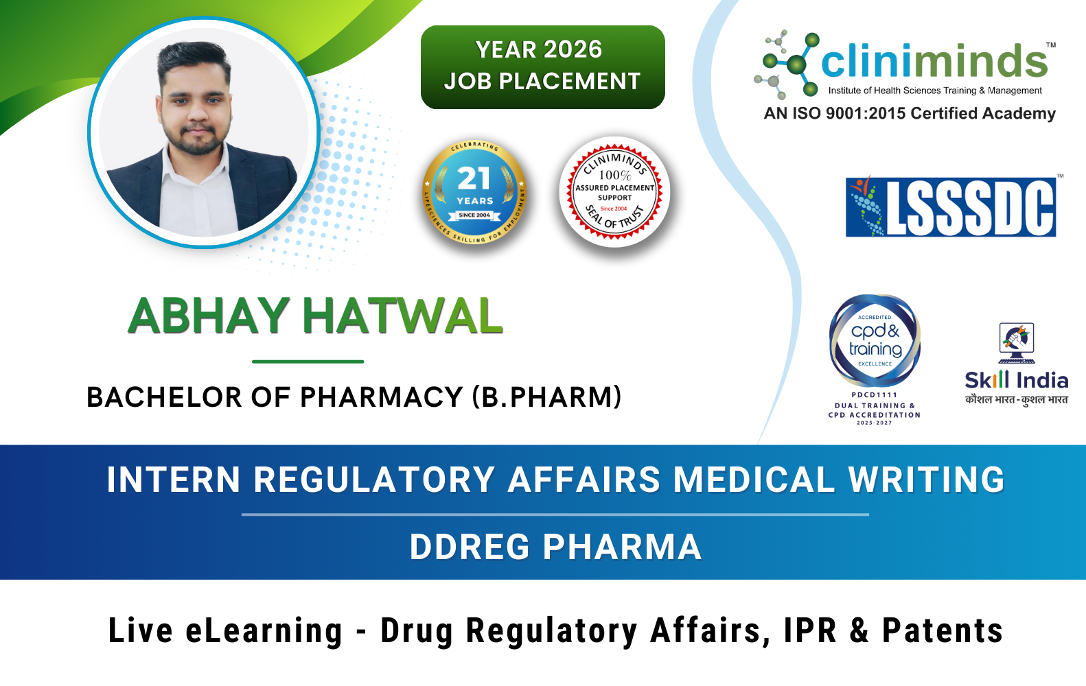 Cliniminds Drug Regulatory Affairs Placements